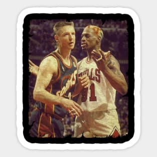 Detlef Schrempf vs Dennis Rodman Sticker